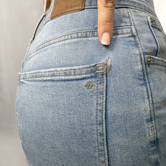 Madewell The Perfect Vintage Straight Leg Light Wash Jeans Size 27 - Picture 14 of 14